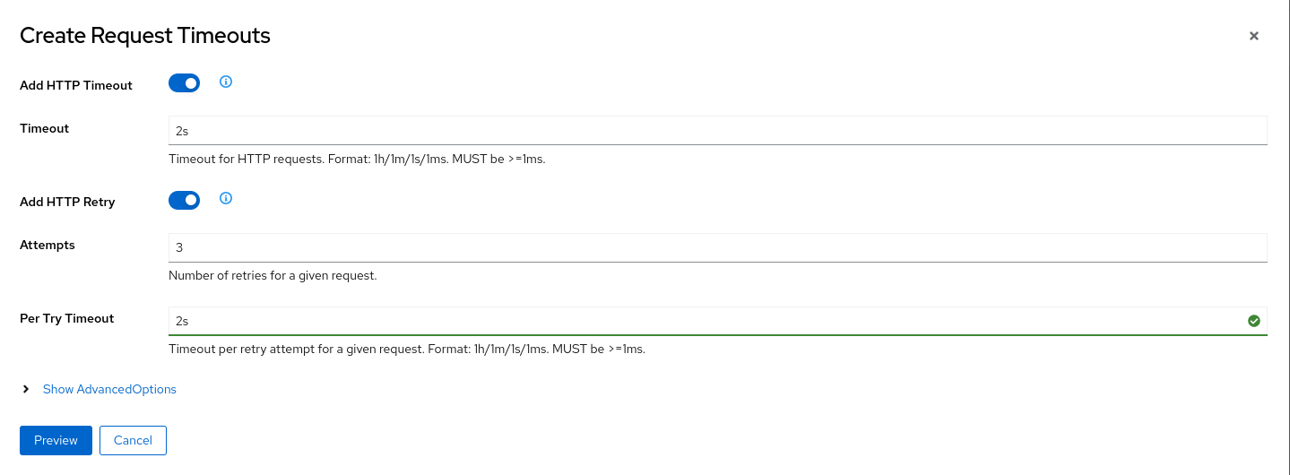 Request Timeouts Request Timeouts